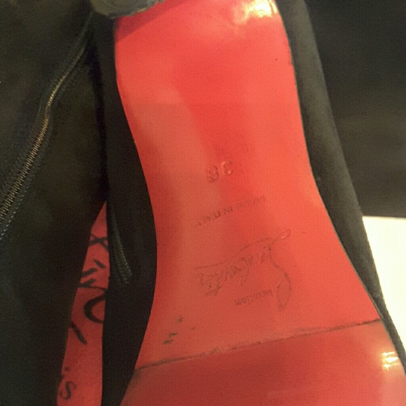 Christian louboutin Fifi Botta suede 100mm  boots - Picture 8 of 8